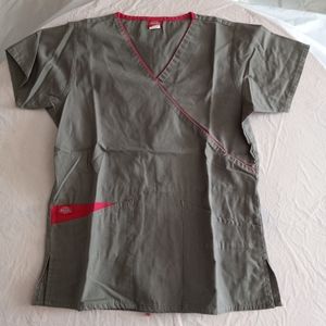 DICKIES Nursing Nurse's Scrubs Scrub Top XS